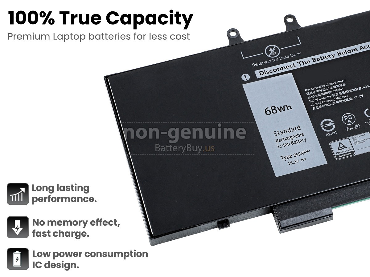 battery for Dell Inspiron 7500 2-IN-1 BLACK