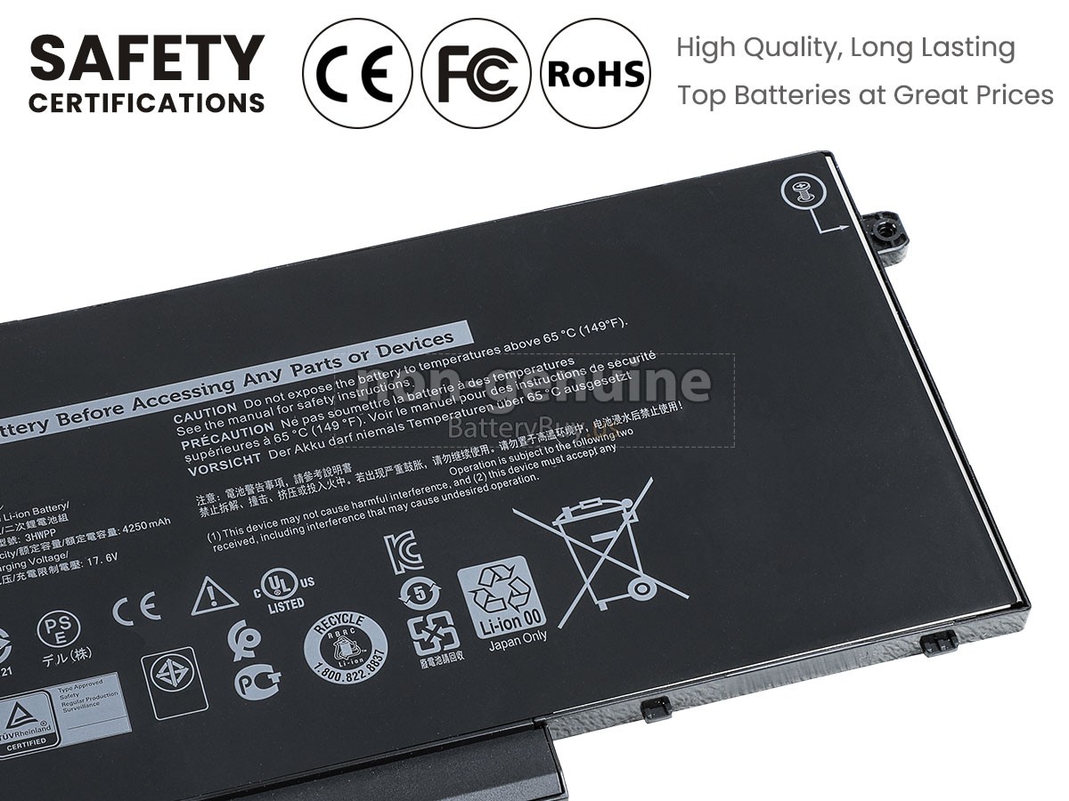 battery for Dell Inspiron 7500 2-IN-1 BLACK