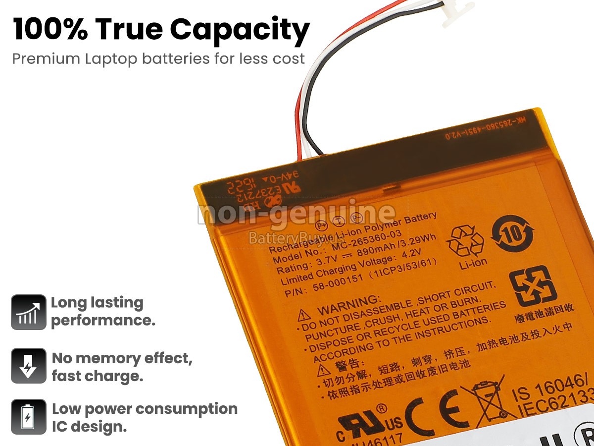 battery for Amazon KINDLE 7TH GENERATION