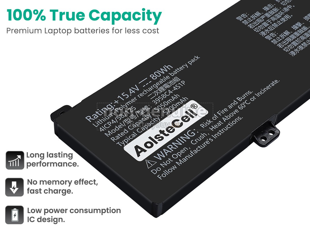 battery for AolsteCell 3958C4-4S1P