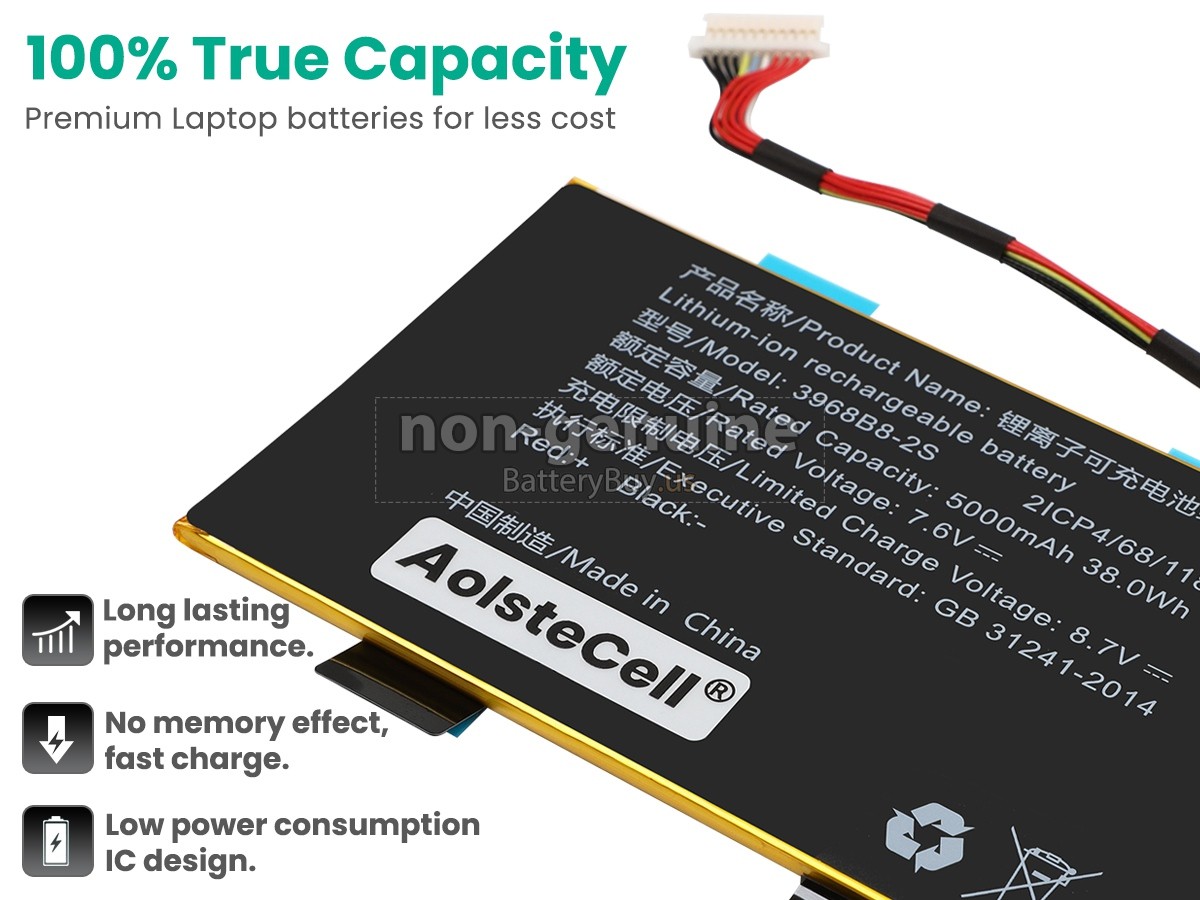 battery for AolsteCell 3968B8-2S
