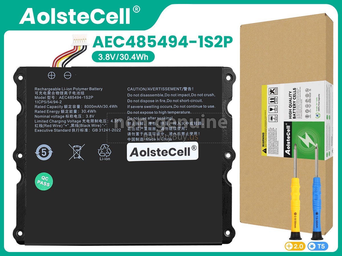 battery for AolsteCell AEC485494-1S2P