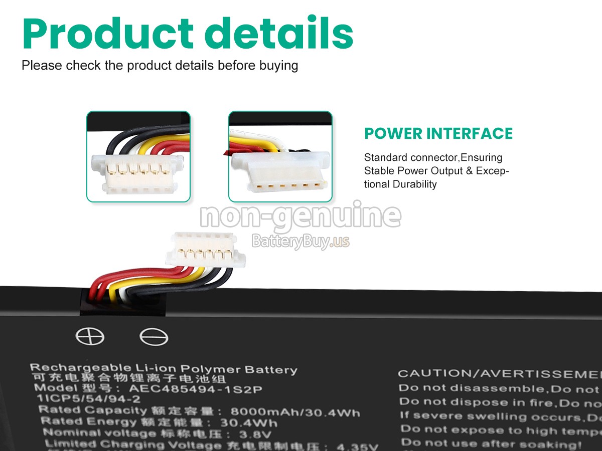 battery for AolsteCell AEC485494-1S2P