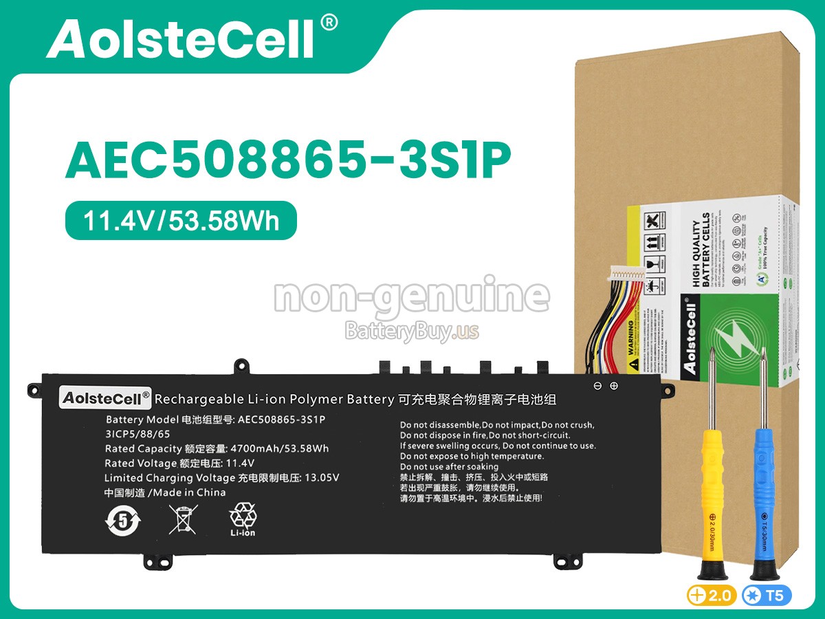 battery for AolsteCell AEC58865-3S1P