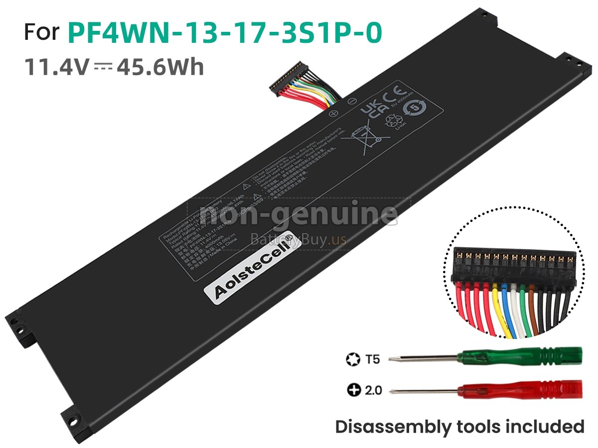 battery for AolsteCell PF4WN-13-17-3S1P-0