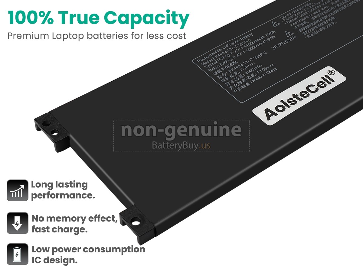 battery for AolsteCell PF4WN-13-17-3S1P-0