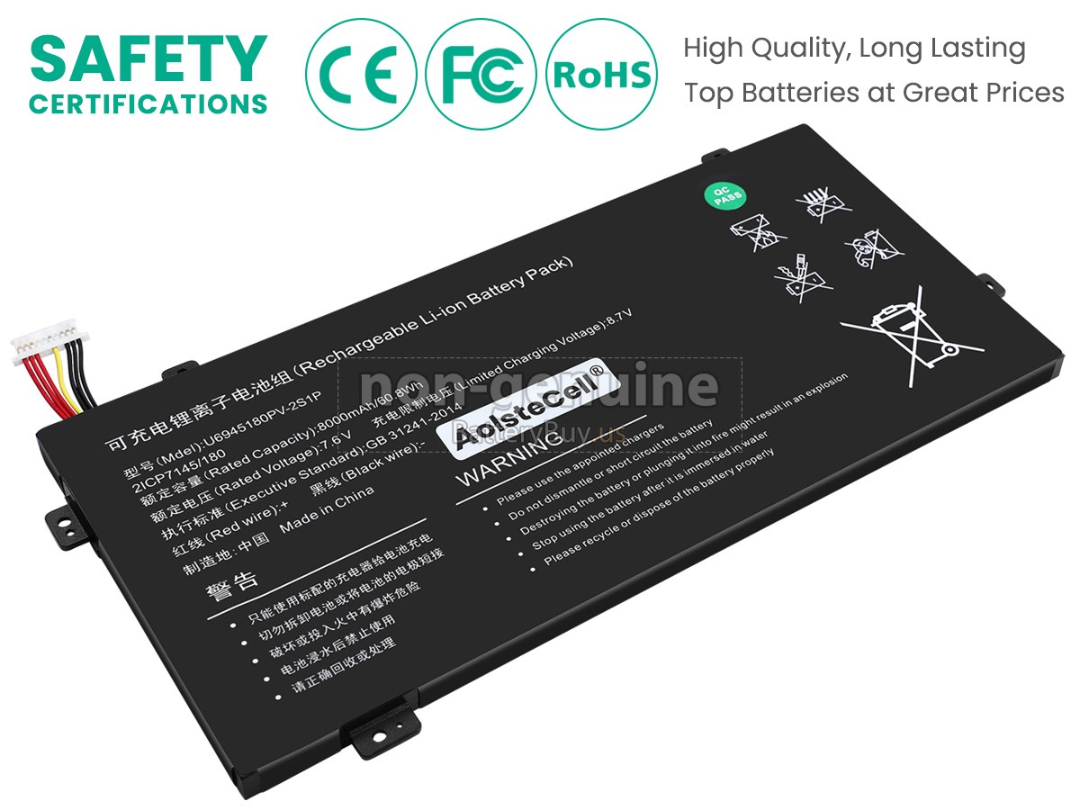 battery for AolsteCell U6945180PV-2S1P