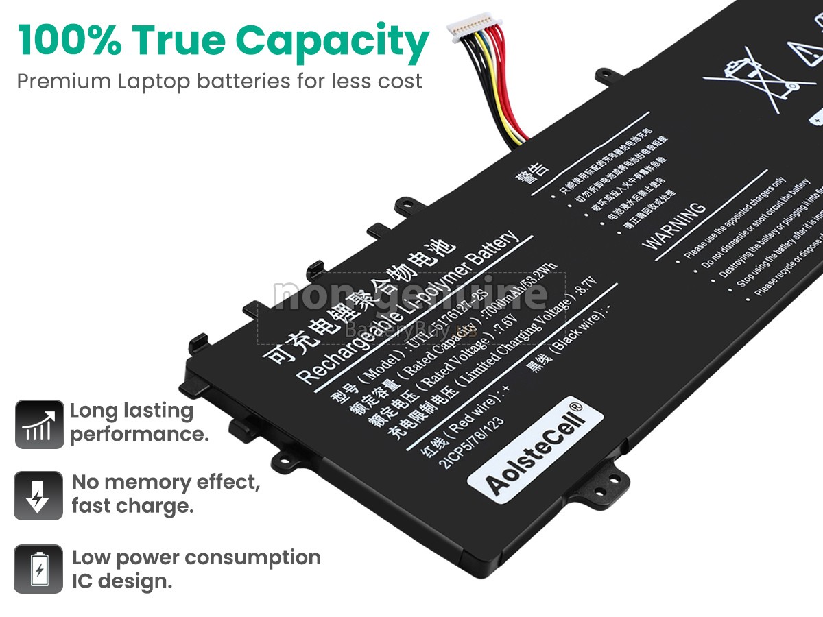 battery for AolsteCell UTL-5176127-2S
