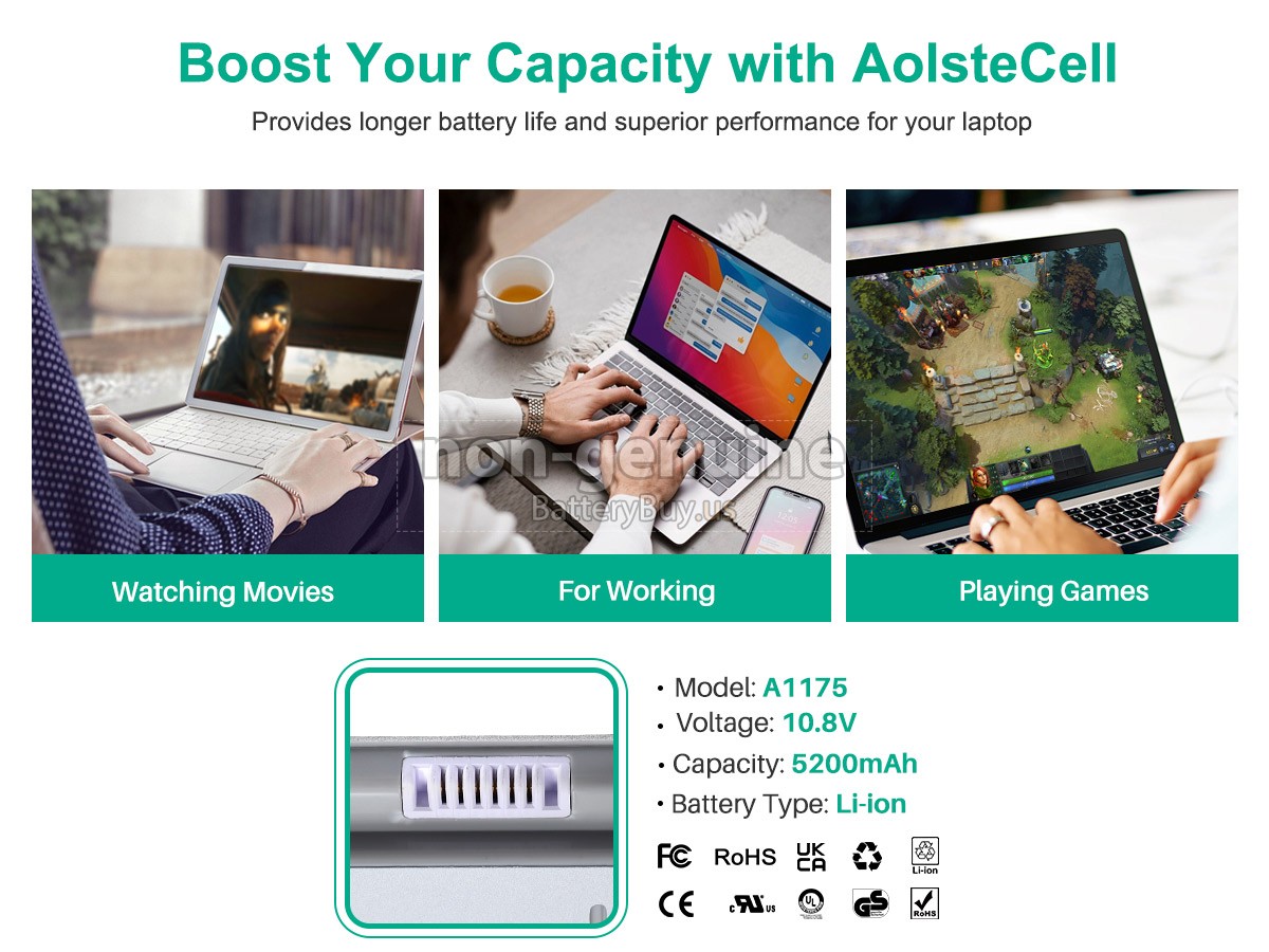 battery for Apple A1226 EMC 2136