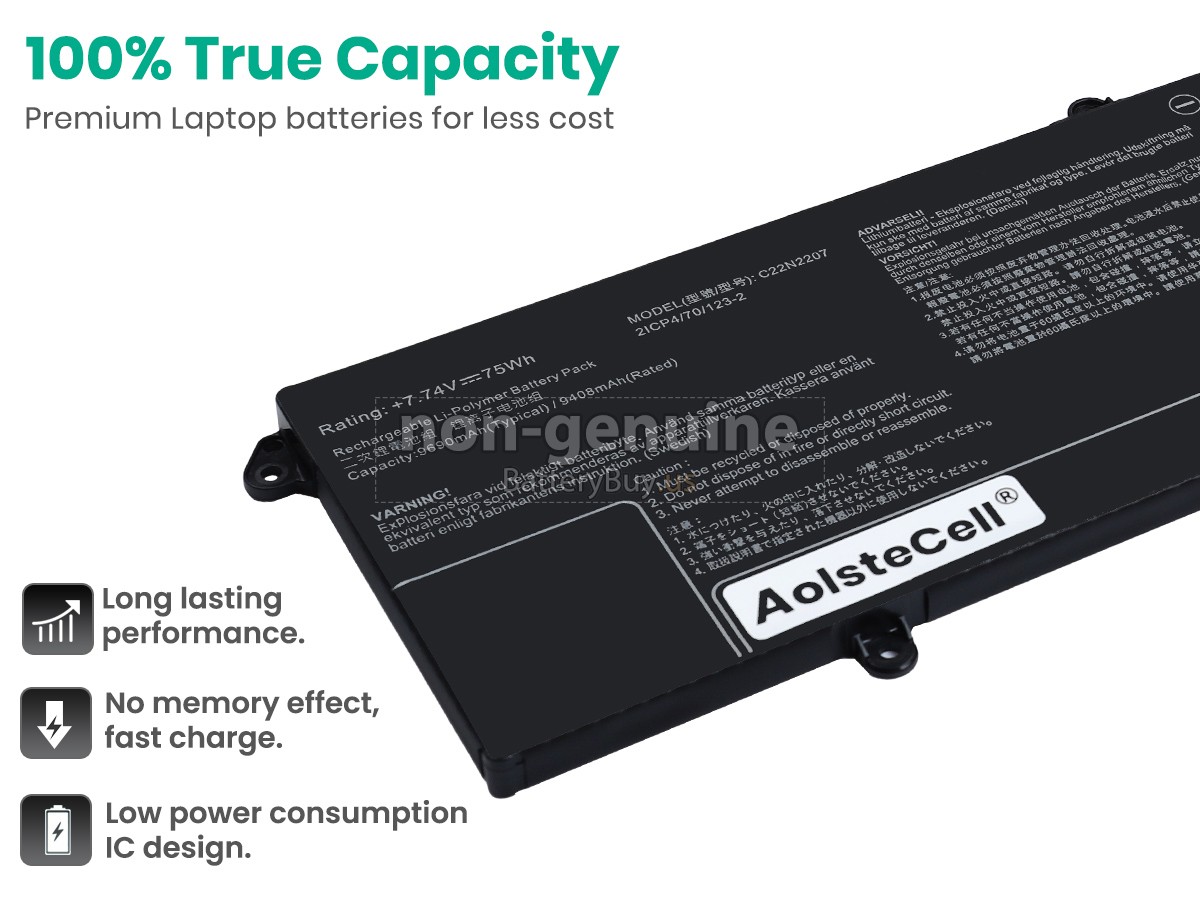 battery for Asus VivoBook S 15 OLED S5507QAD