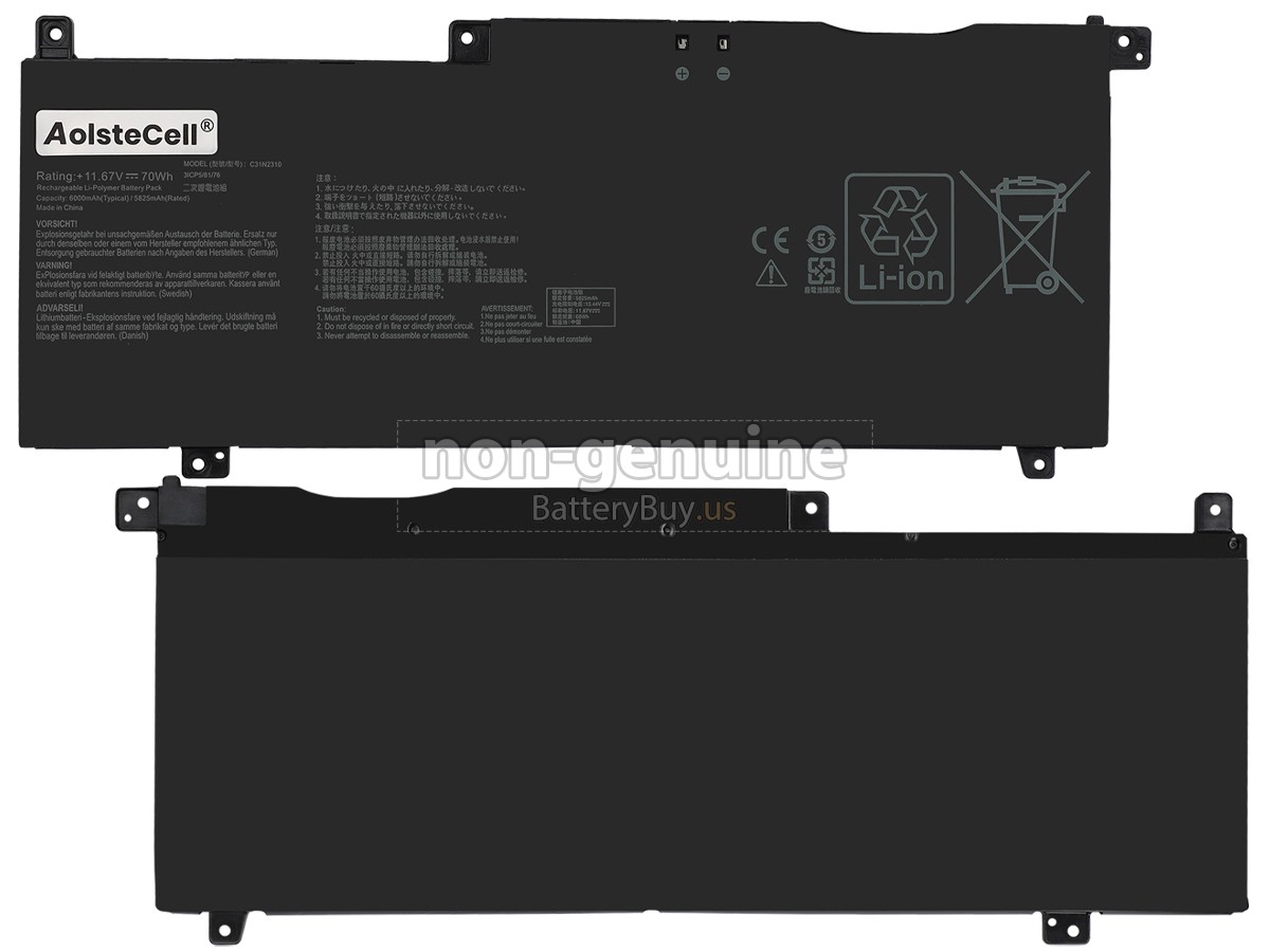 battery for Asus ProART PZ13 HT5306Q