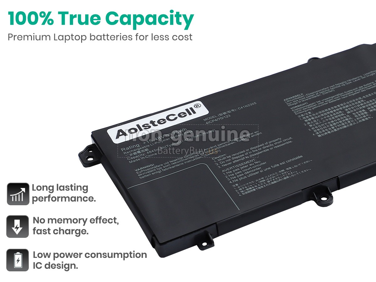 battery for Asus VivoBook Pro 15 OLED N6506MV-DRMA137