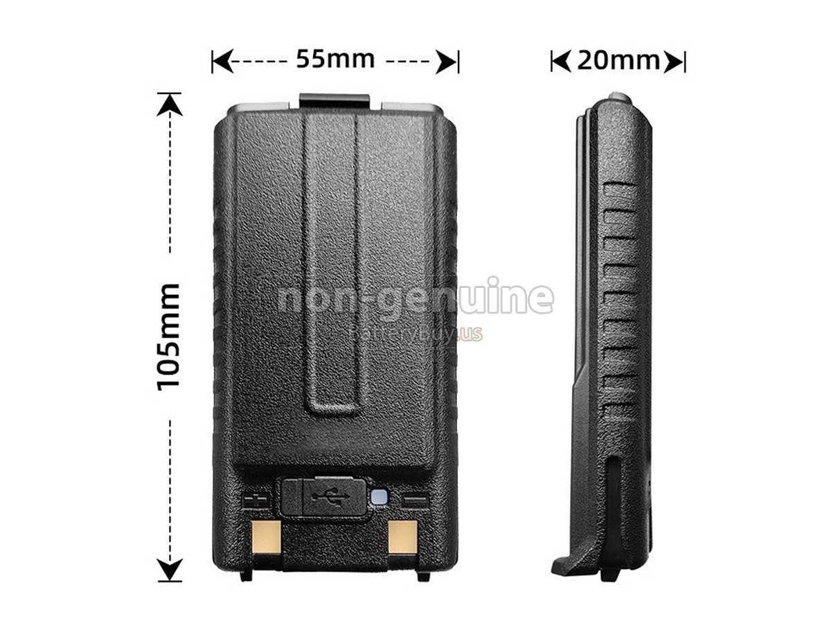 battery for Baofeng UV-5G PLUS