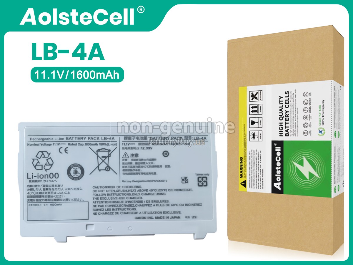 battery for Canon LB-4A