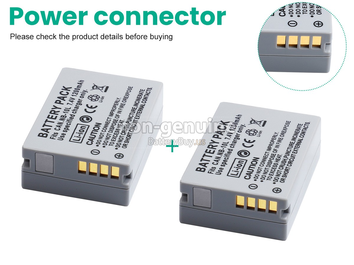 battery for Canon POWERSHOT G1X