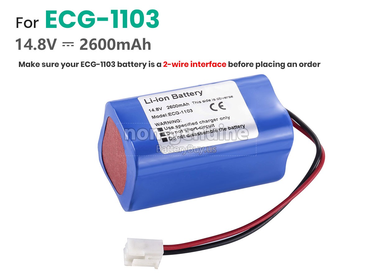 battery for Carewell ECG-1103