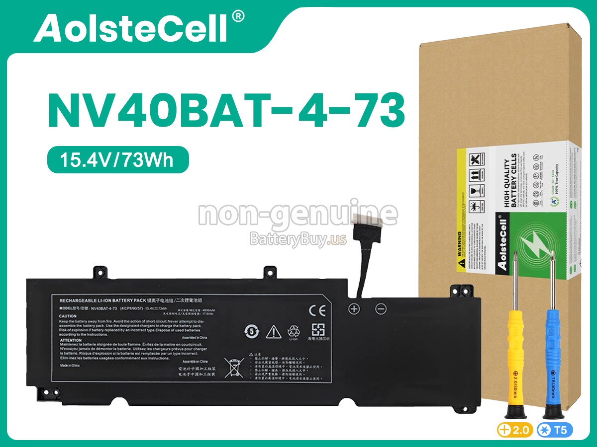 battery for Clevo 6-87-NV4RS-74M00