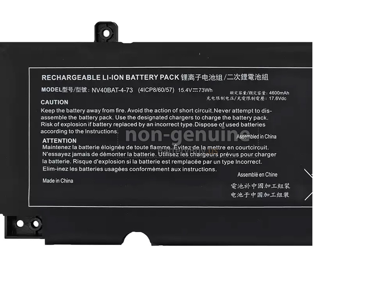 battery for Clevo 6-87-NV4RS-74M00