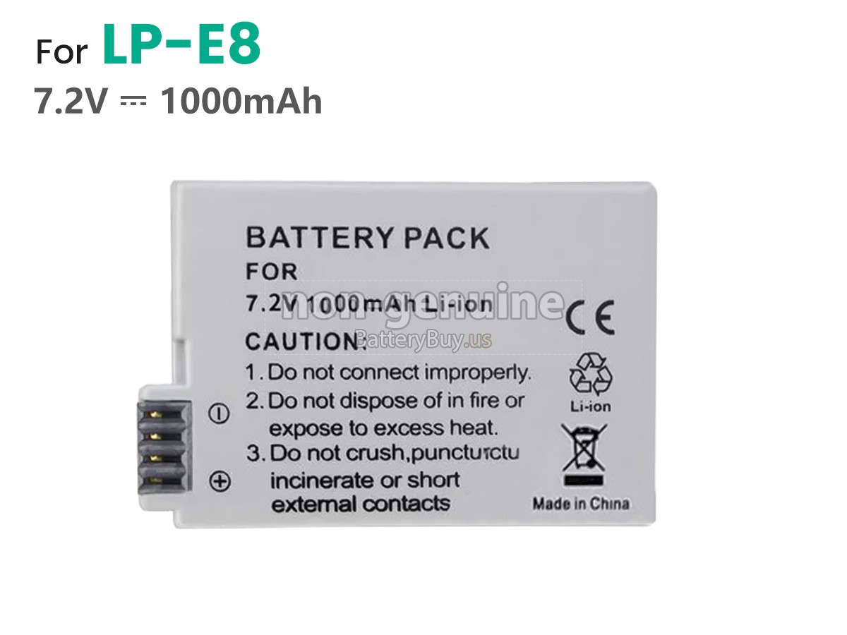 battery for DAOLE LP-E8