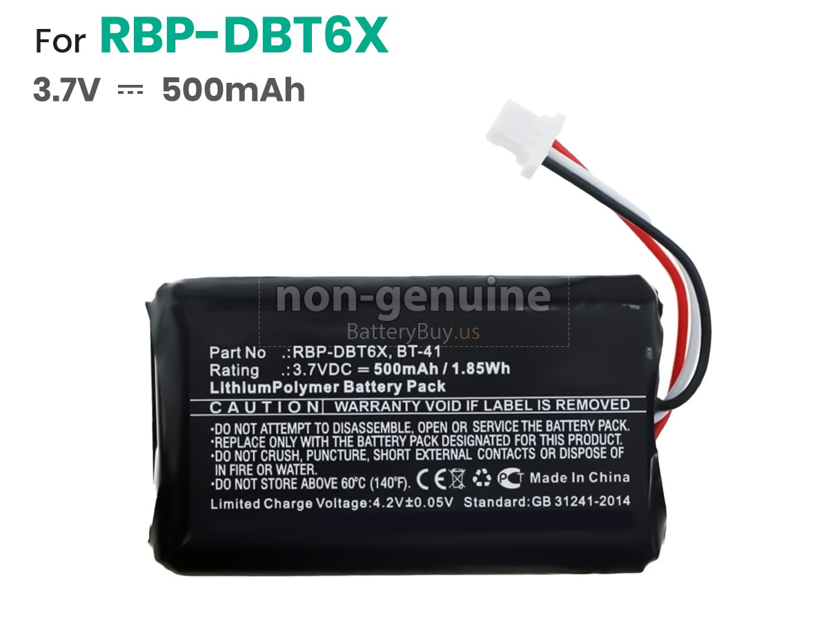 battery for Datalogic RIDA DBT6400