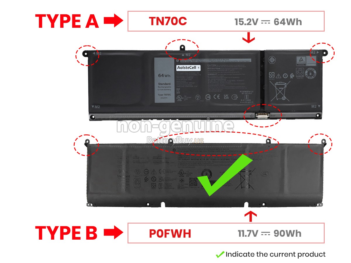 battery for Dell P133F001