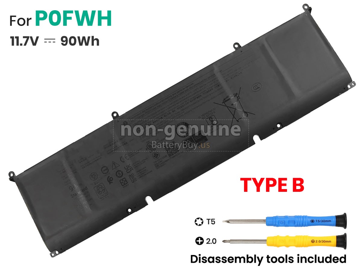 battery for Dell P133F001