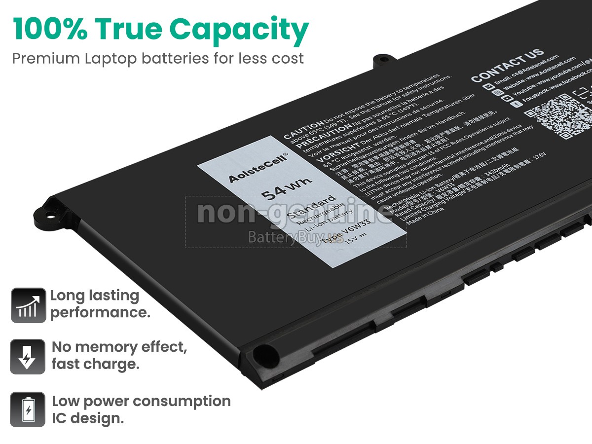 battery for Dell WV3K8