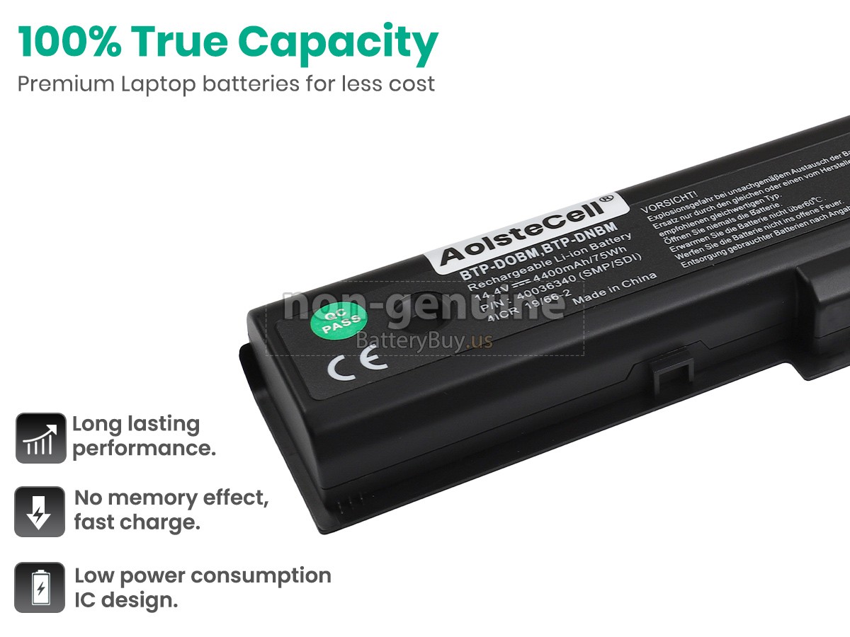 battery for Fujitsu BTP-D0BM