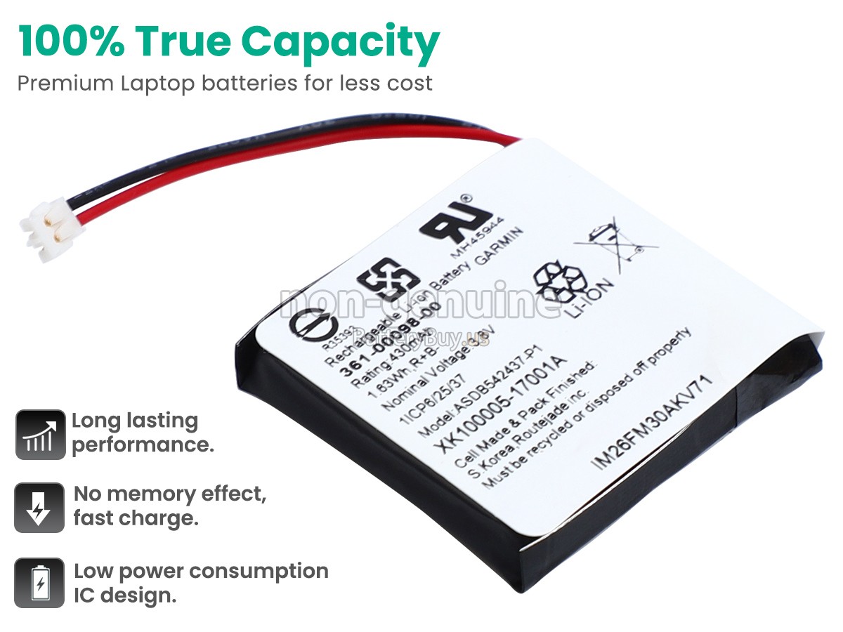 battery for Garmin 361-00098-00