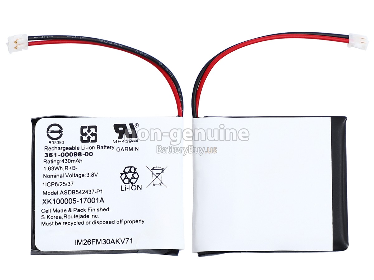 battery for Garmin 361-00098-00