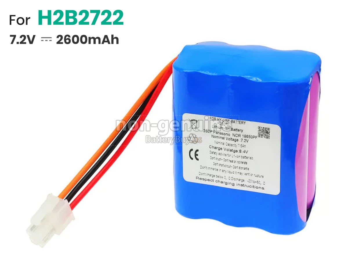 battery for Gentec H2B2722