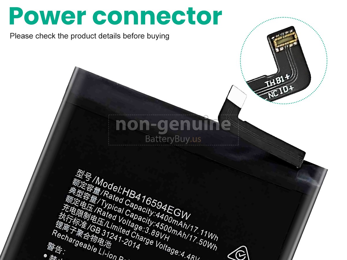 battery for Huawei HONOR X50I 5G CRT-AN00