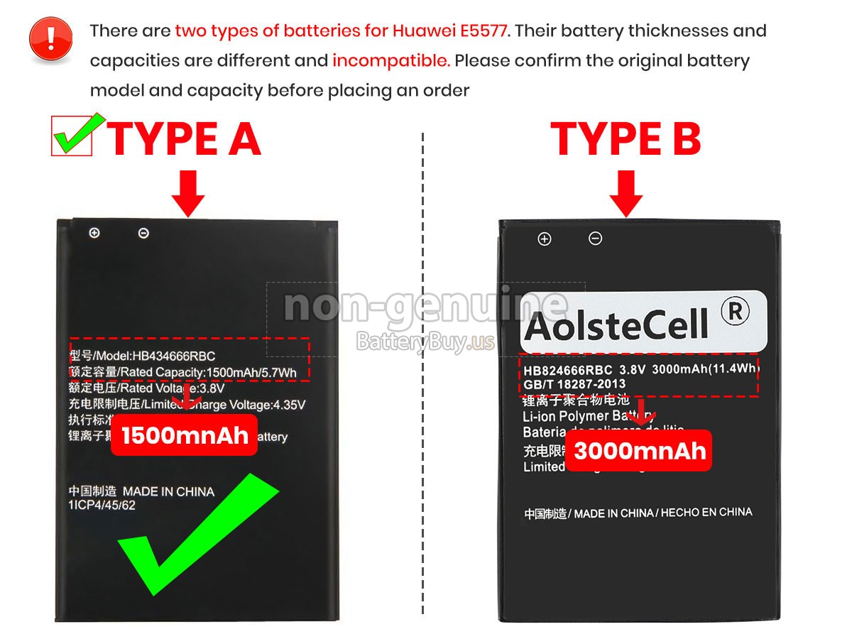 battery for Huawei E5577