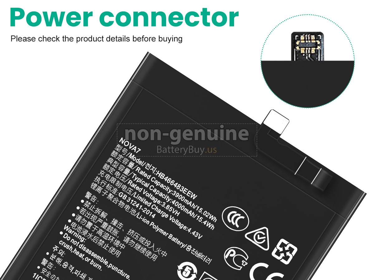 battery for Huawei HONOR 30S 5G CDY-TN90
