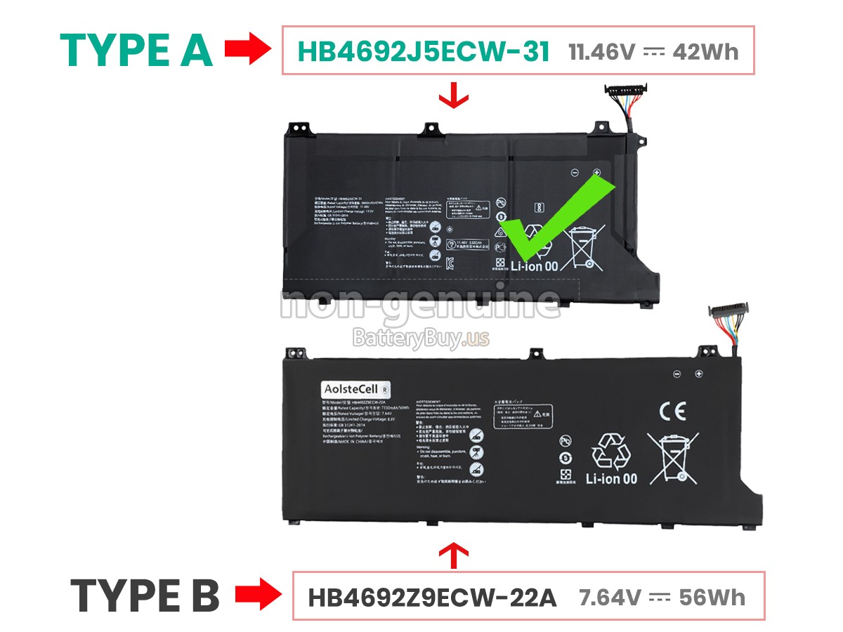 battery for Huawei MATEBOOK D15 (2020)