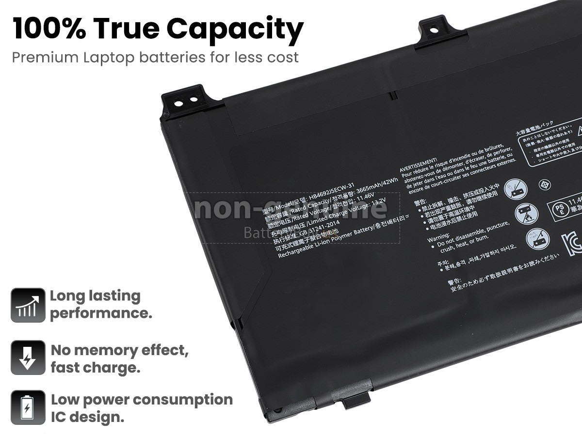 battery for Huawei MATEBOOK D15 (2020)