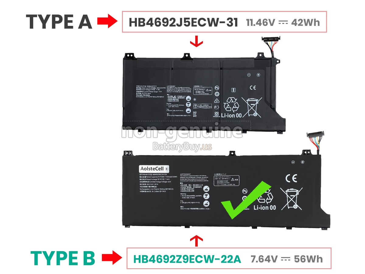 battery for Huawei MATEBOOK D15 (2020)