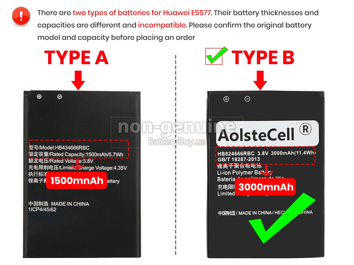 battery for Huawei E5577
