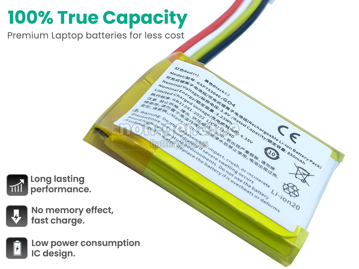 battery for JBL GSP753040