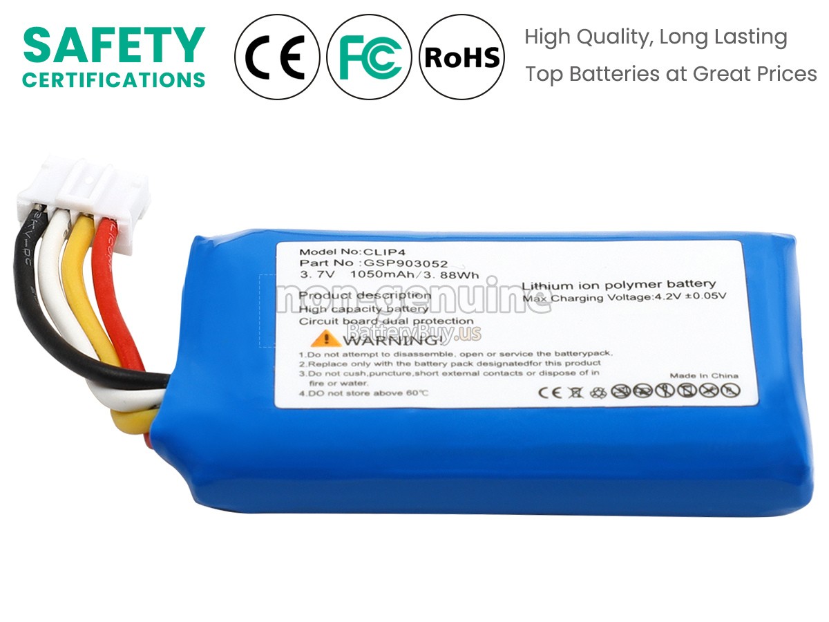 battery for JBL CLIP 4