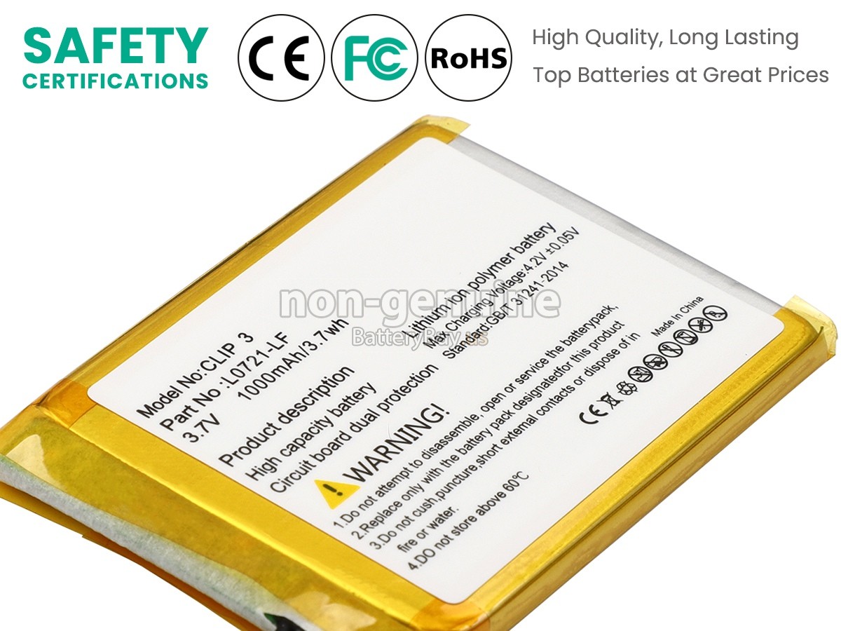 battery for JBL CLIP 3