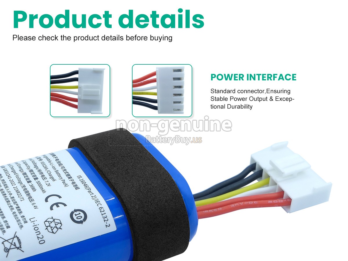 battery for JBL CHARGE 6