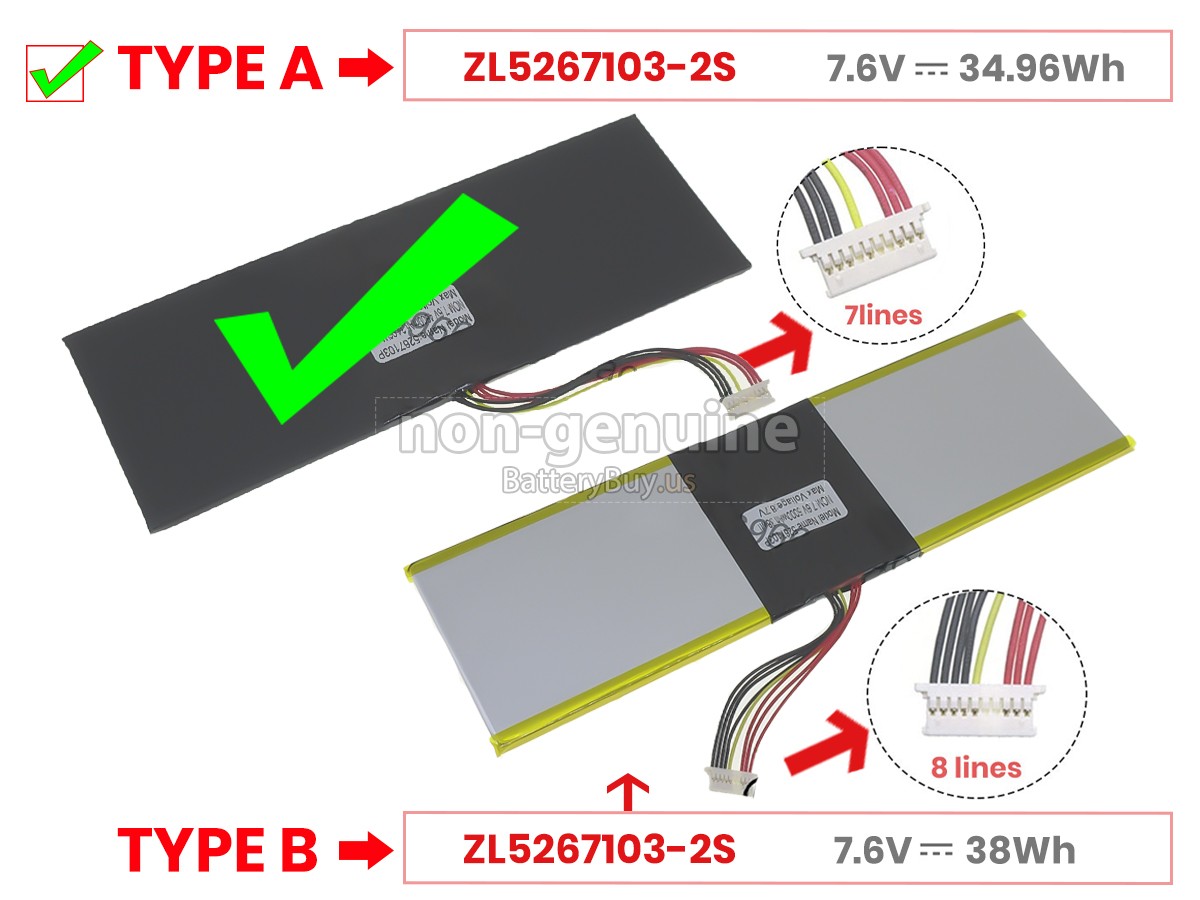 battery for Jumper SURFBOOK E11B N13RA