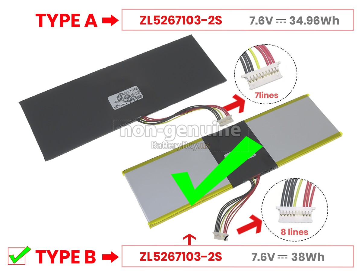 battery for Jumper SURFBOOK E11B N13RA