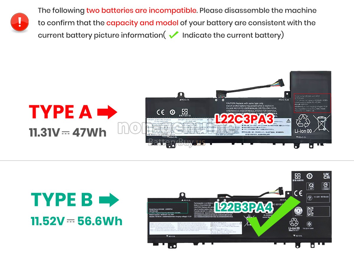 battery for Lenovo IdeaPad SLIM 5 14ABR8-82XE0018FE