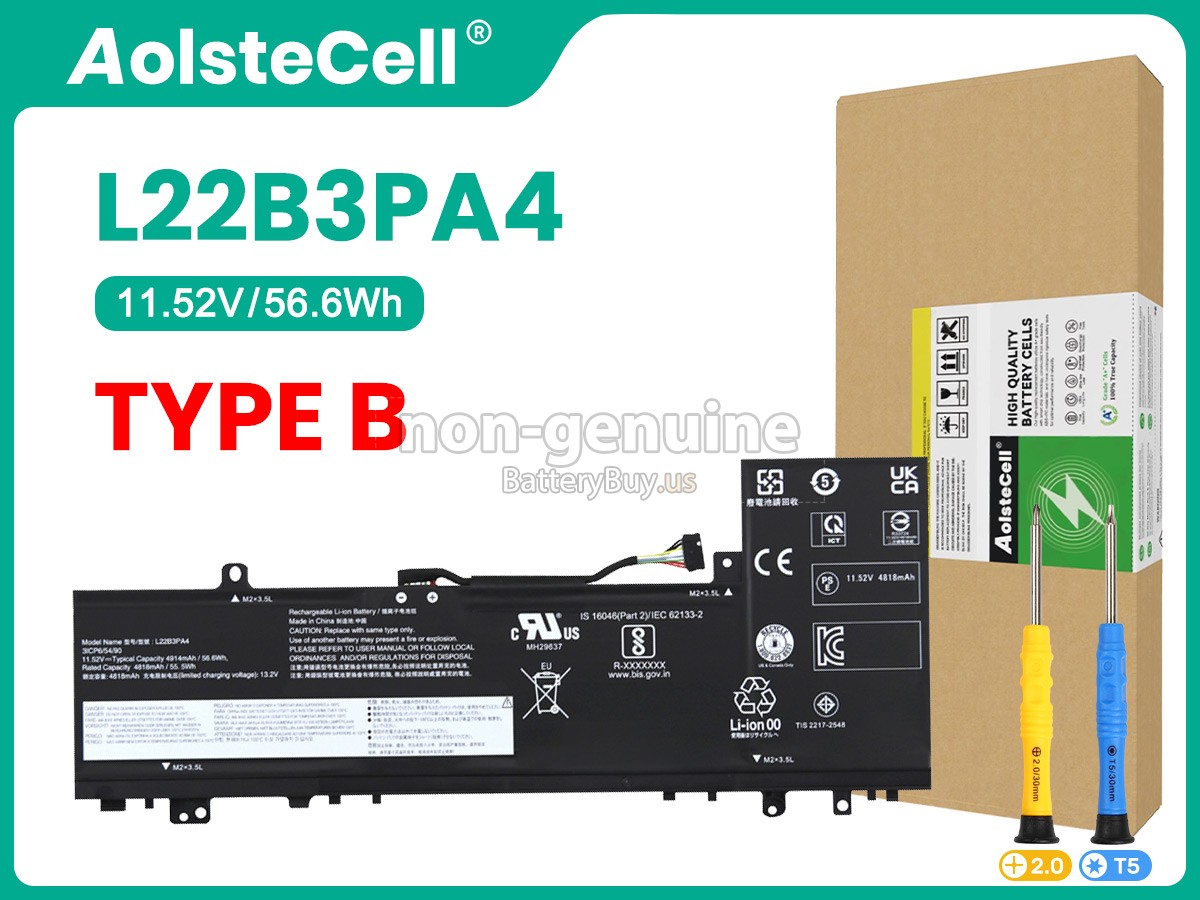 battery for Lenovo IdeaPad SLIM 5 14ABR8-82XE0018FE