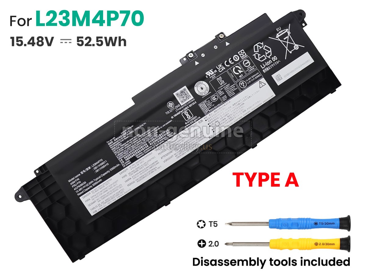 battery for Lenovo ThinkPad T16 GEN 3-21MN006KMD