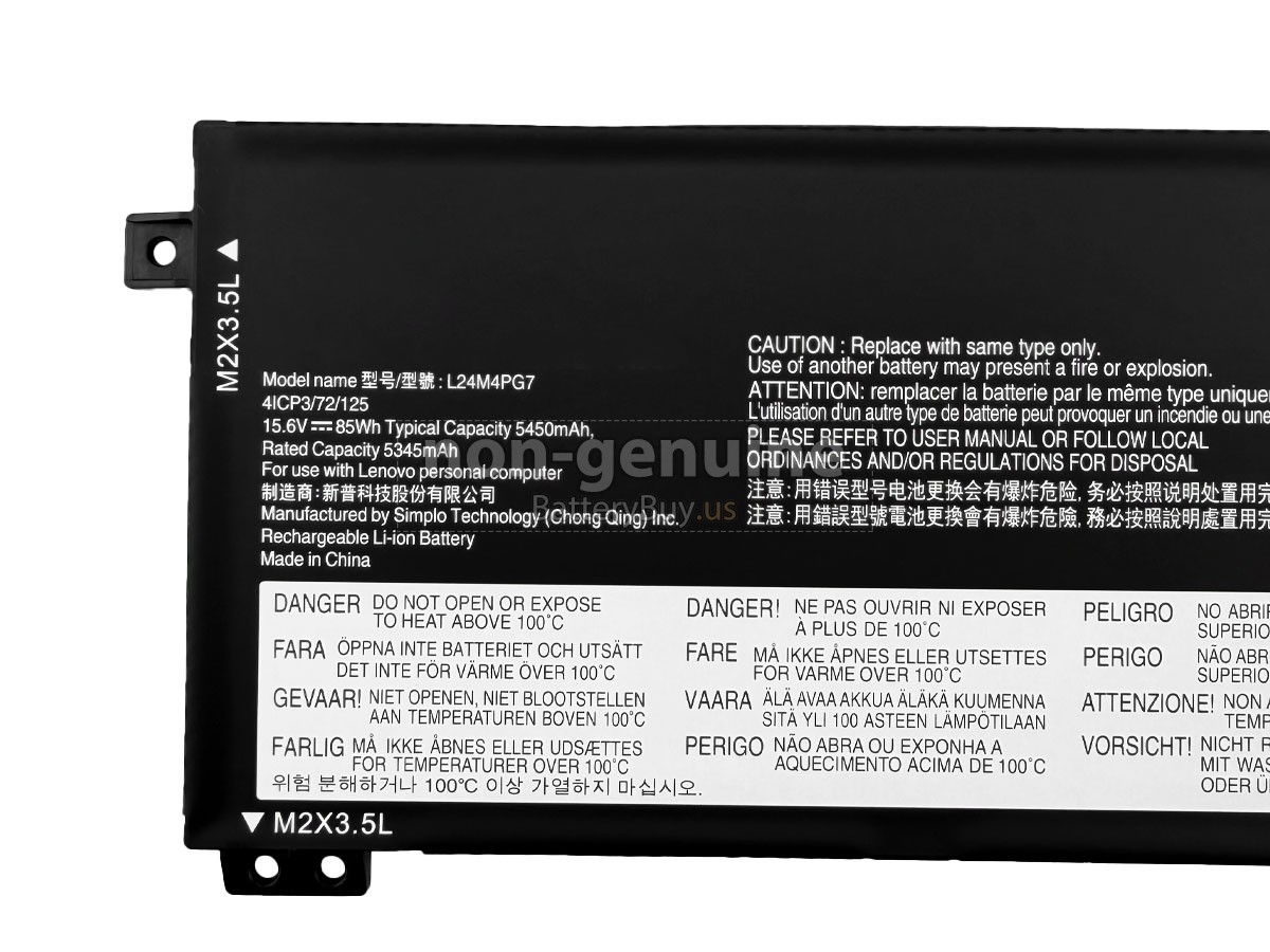 battery for Lenovo L24N4PG7