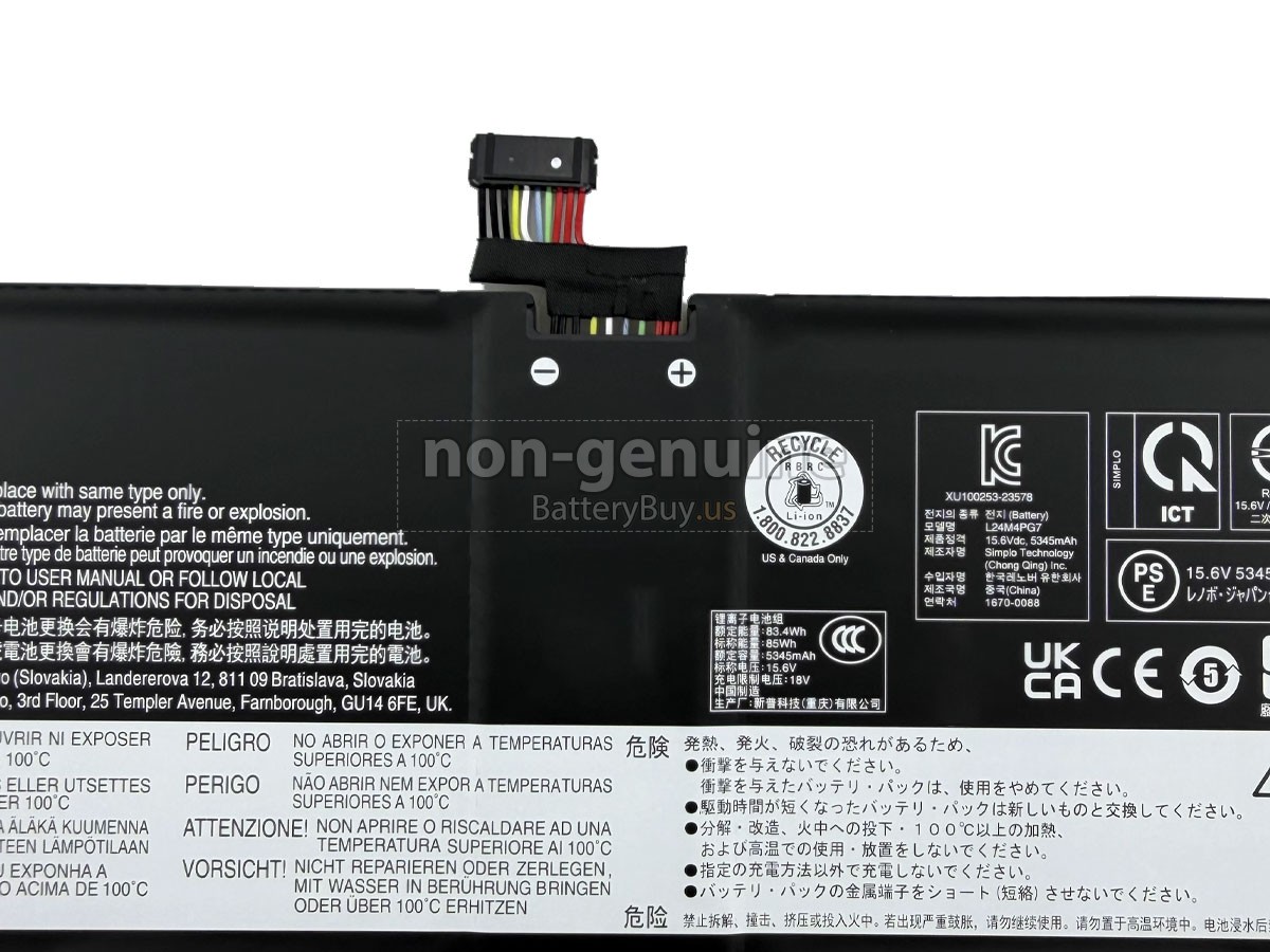 battery for Lenovo L24N4PG7