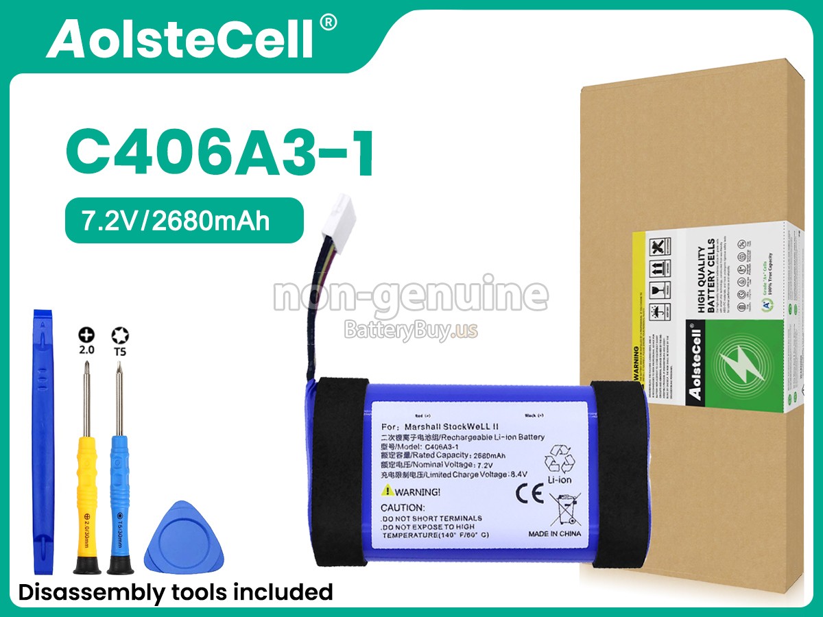 battery for Marshall STOCKWELL II C406A3-1